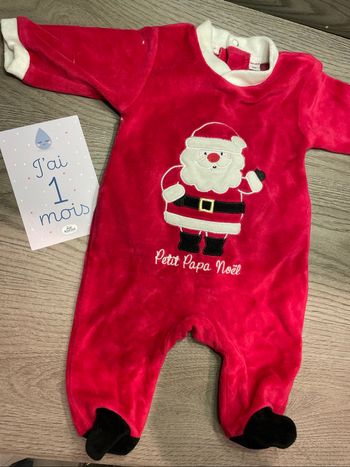 Pyjama Noël 1 mois