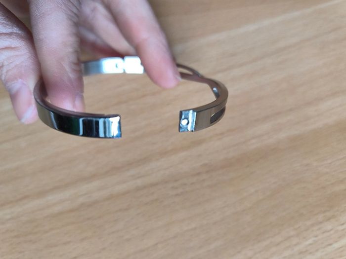 Bracelet argenté S. Steel - photo numéro 6