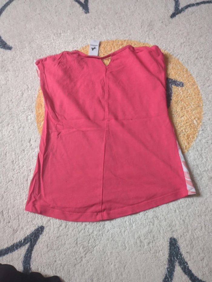 T-shirt panthère rose monstera libellule fille 5 ans - photo numéro 3