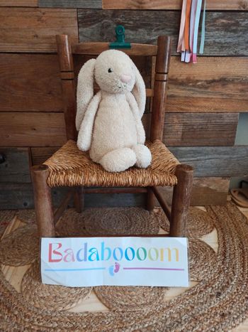 Peluche lapin jellycat grelot tbe