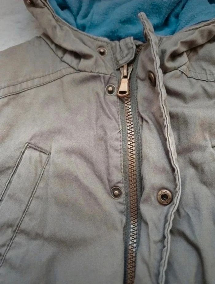 Manteau à capuche kaki Pocopiano 3 - 4 ans - photo numéro 2