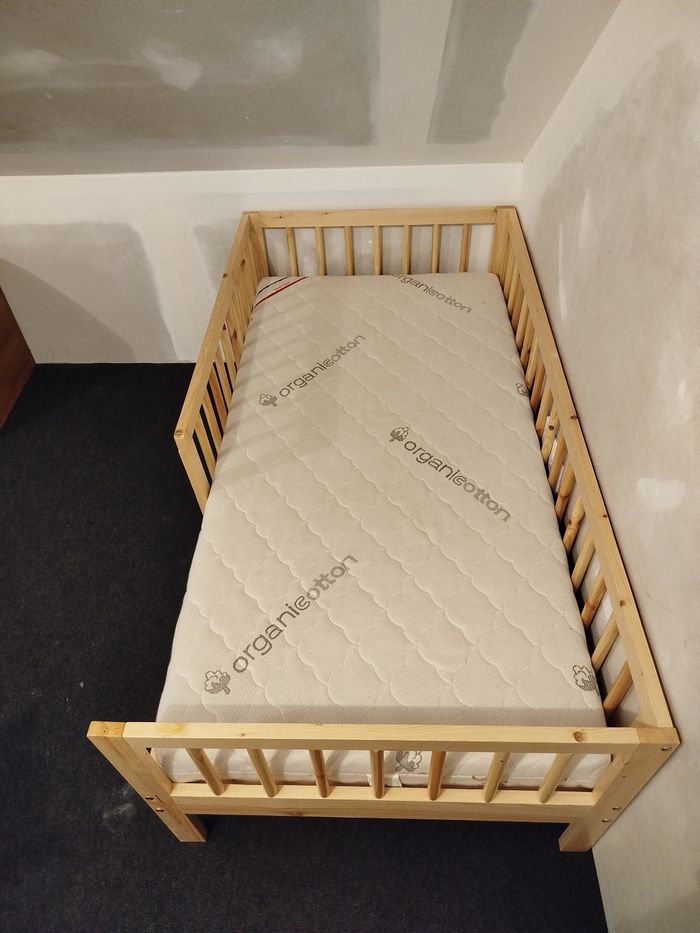 Lit Drawer + matelas p'tit lit coton bio 70x140cm