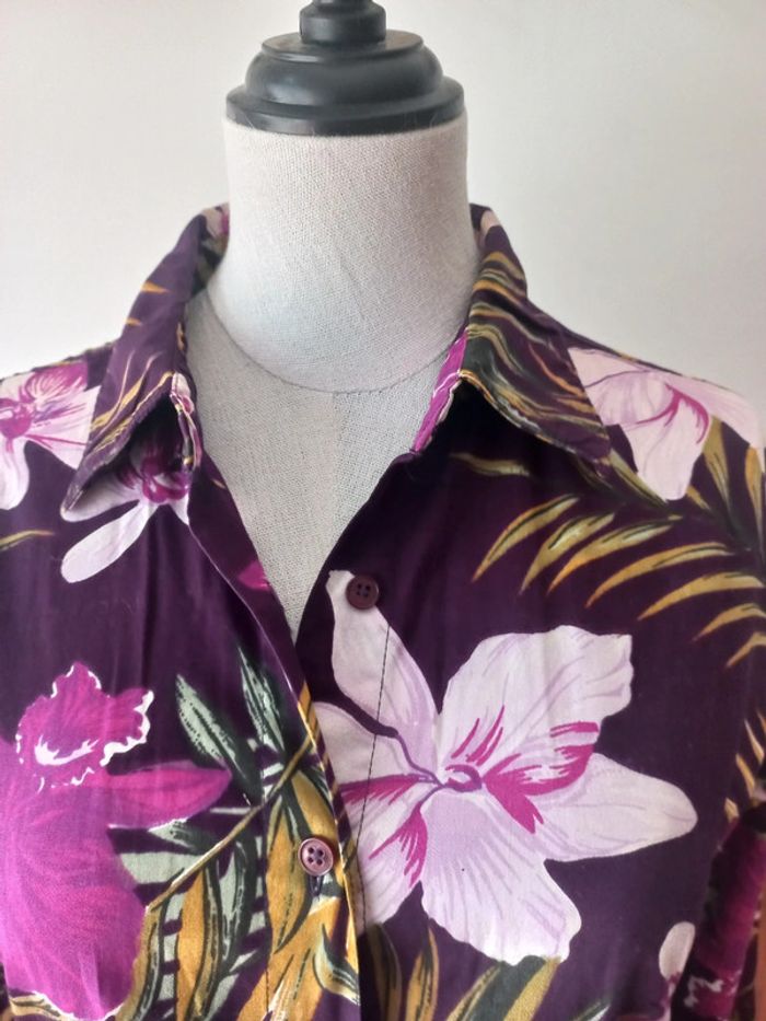 Chemise fleurie manches longues - photo numéro 3