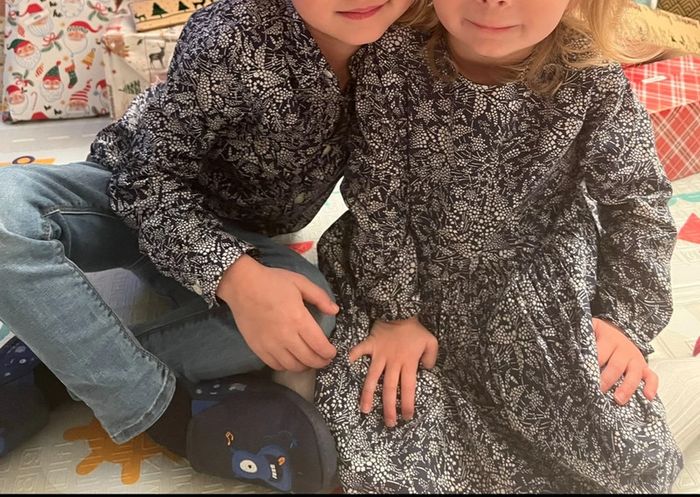 Robe ML bleu marine Liberty Whispering Stars - Taille 3 Ans - photo numéro 11
