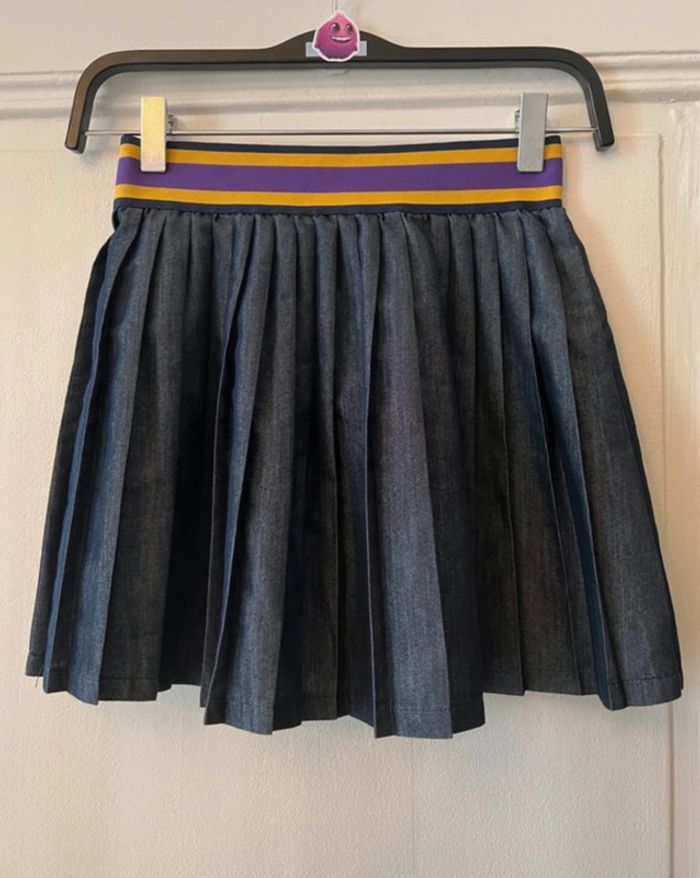 Jupe plissée façon jean taille 8 ans - Polo by Ralph Lauren - photo numéro 5
