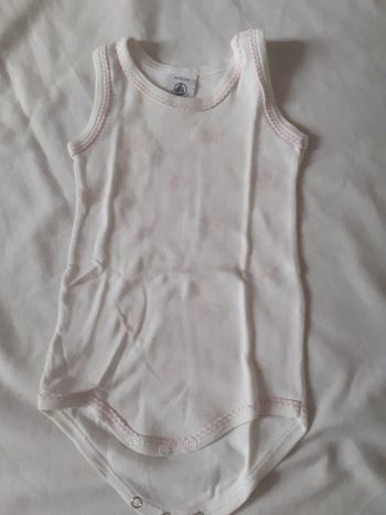 Body blanc motif rose