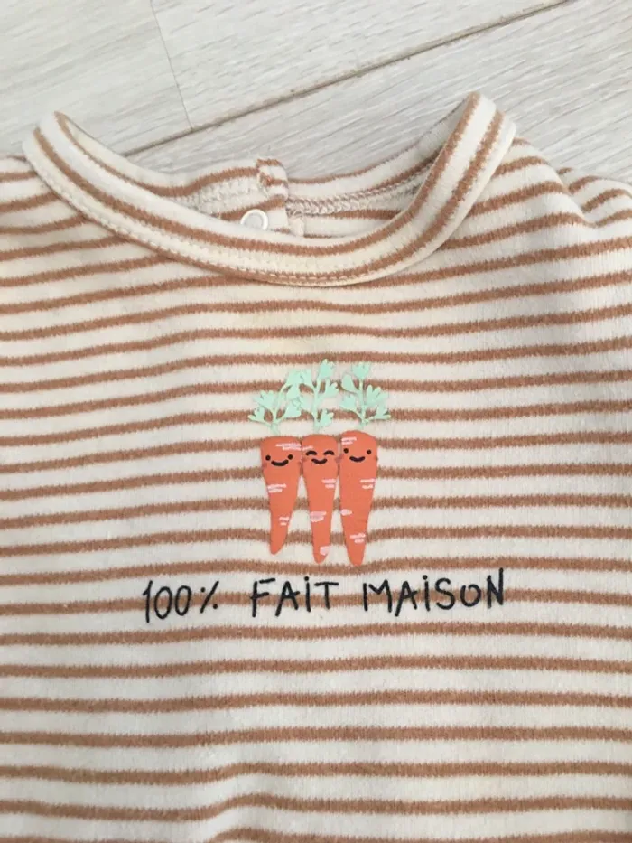 Lot 2 pyjamas coton 3 mois vertbaudet - photo numéro 3