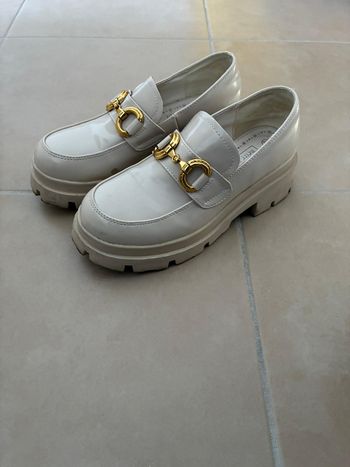 Mocassins crème femme Taille 37 –  bon état