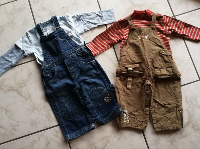 Deux ensembles salopettes