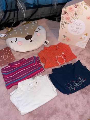 Lot de 4 tee shirt col roulé 6 mois obaidi