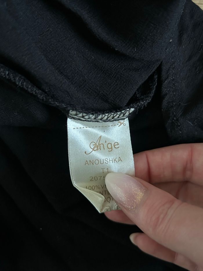 Blouse noire à manches longues An’ge taille 1 jamais portée - photo numéro 10
