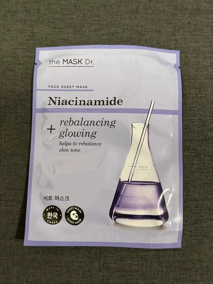 Masque Visage en Tissu Niacinamide Neuf