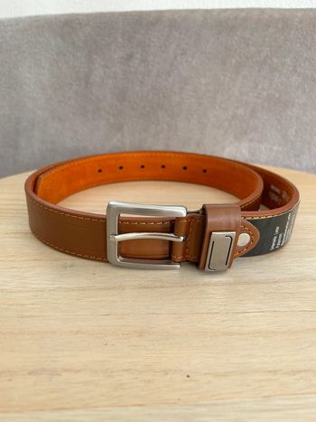 Ceinture en cuir marron taille 95 cm