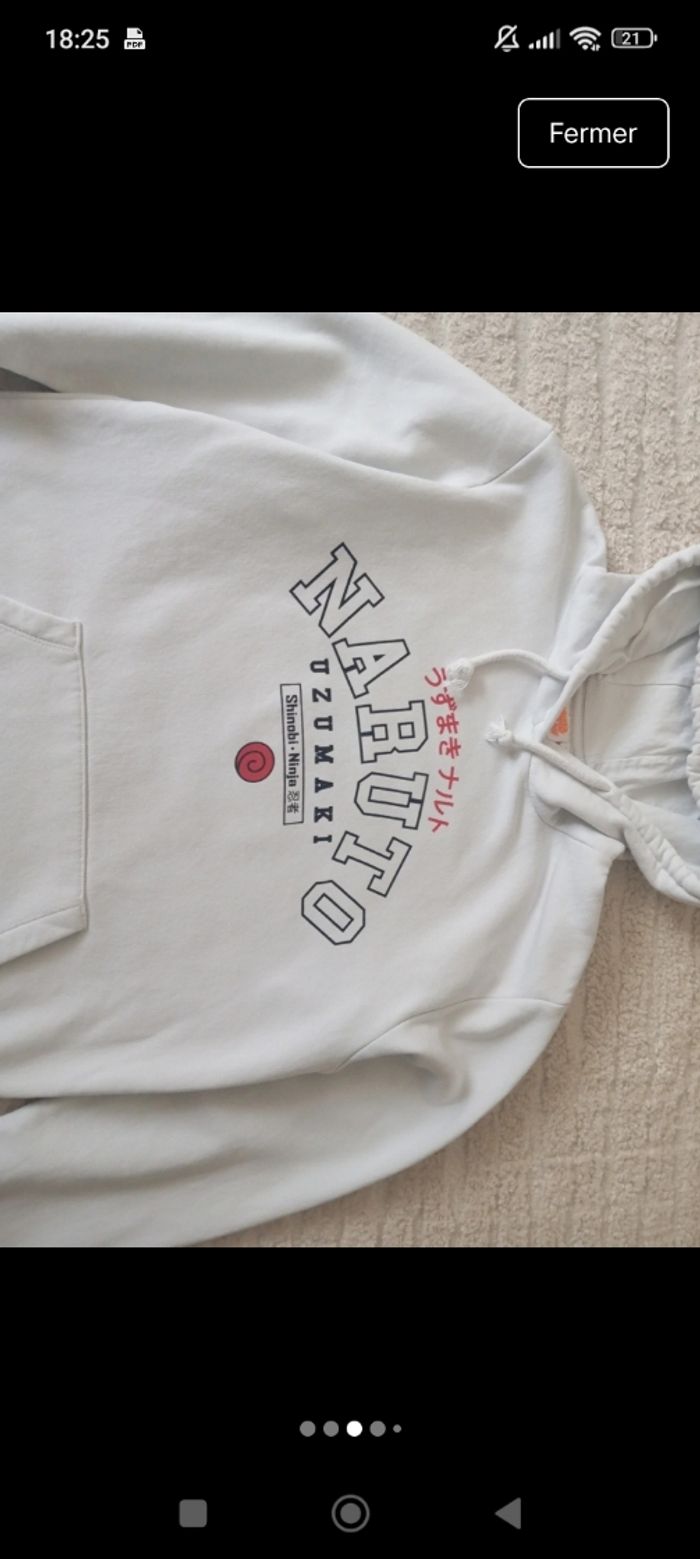 Sweat à capuche Naruto Shippuden T S - photo numéro 3