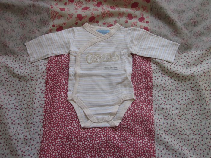Body croisé manches longues beige Winnie l'Ourson 3 mois