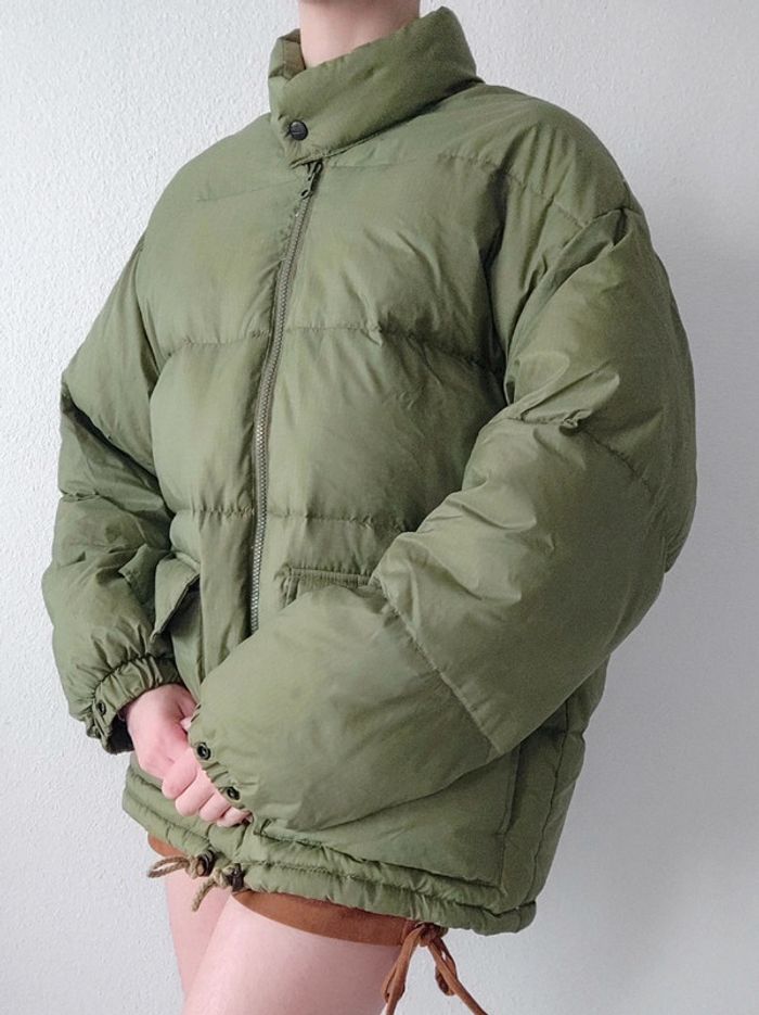Doudoune kaki rembourrage plume vintage / Goanna American Flavor - 40/L à 42/XL - photo numéro 4