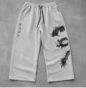 Pantalon y2k tendance / gris / noir / neuf avec étiquette / Taille M