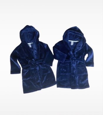 Lot de 2 peignoirs - Bleu- 3/4ans