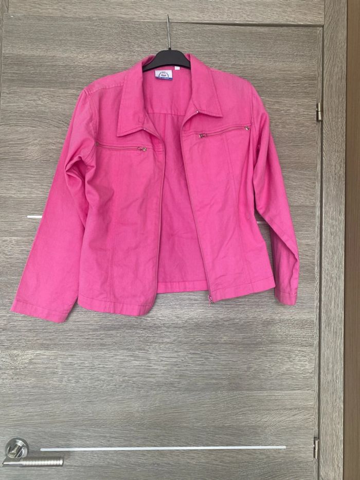 Veste en jean rose 16 ans