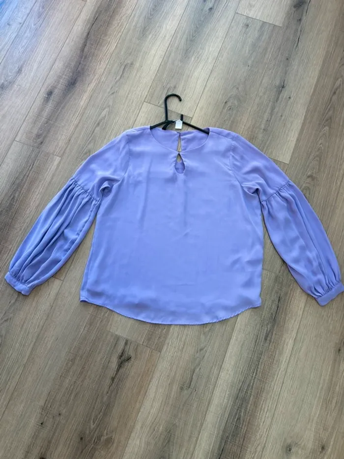 Top femme blouse femme chemisier femme lila taille 38 M - photo numéro 4