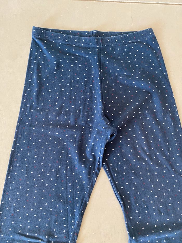 Leggings marine à cœurs Petit Bateau 12 ans - photo numéro 4