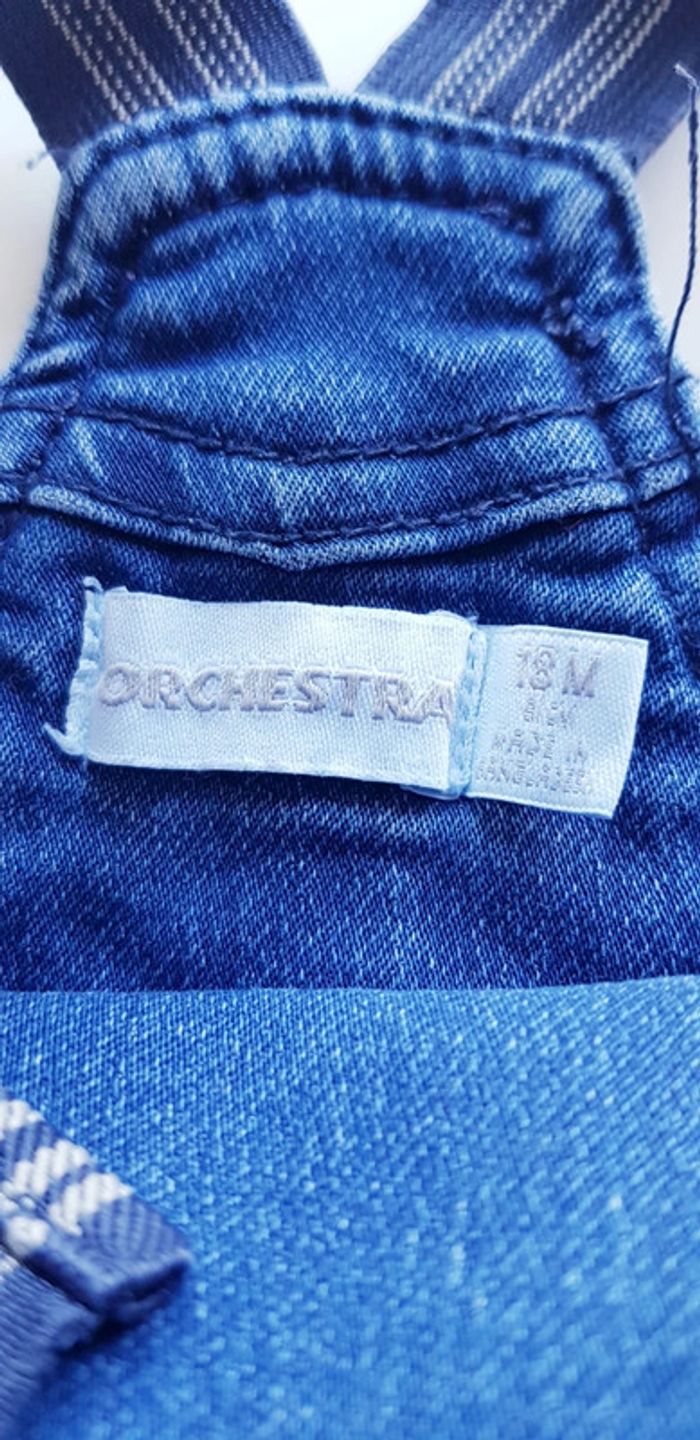 Salopette en jean Orchestra 18 mois - photo numéro 2