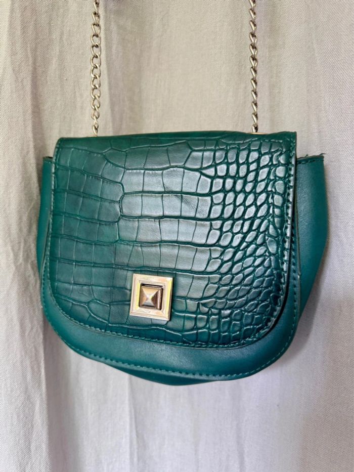 Petit sac à bandoulière couleur vert - Etam - photo numéro 3