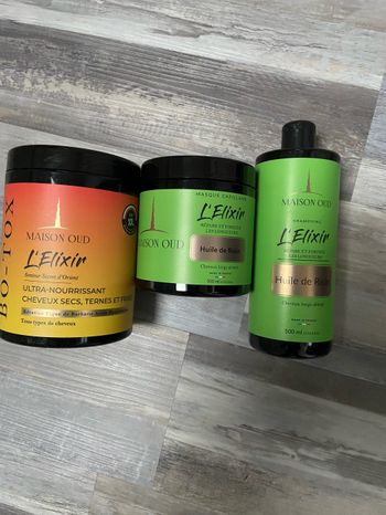 Soin cheveux lot de 3 neuf