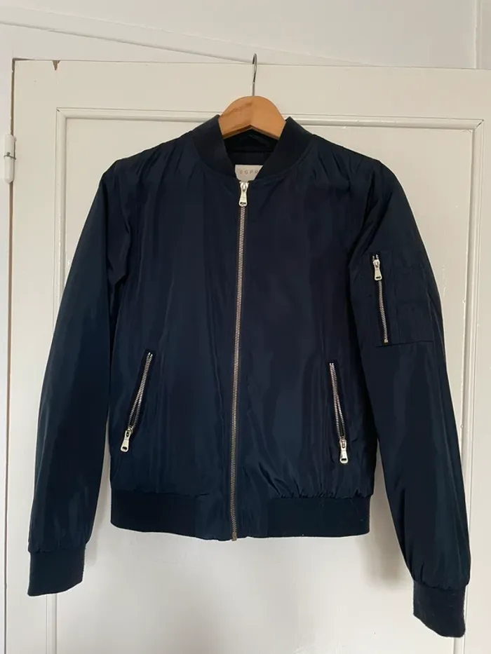 Blouson bomber bleu marine