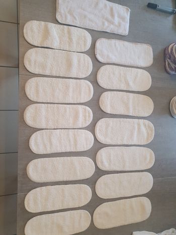 16 inserts en éponge de bambou