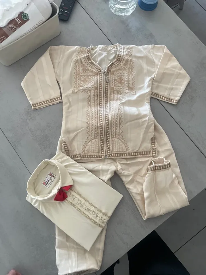 Ensemble jabdor + chemise 2 ans