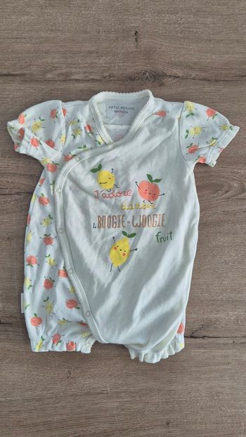 Barboteuse Petit Béguin 9-12 mois