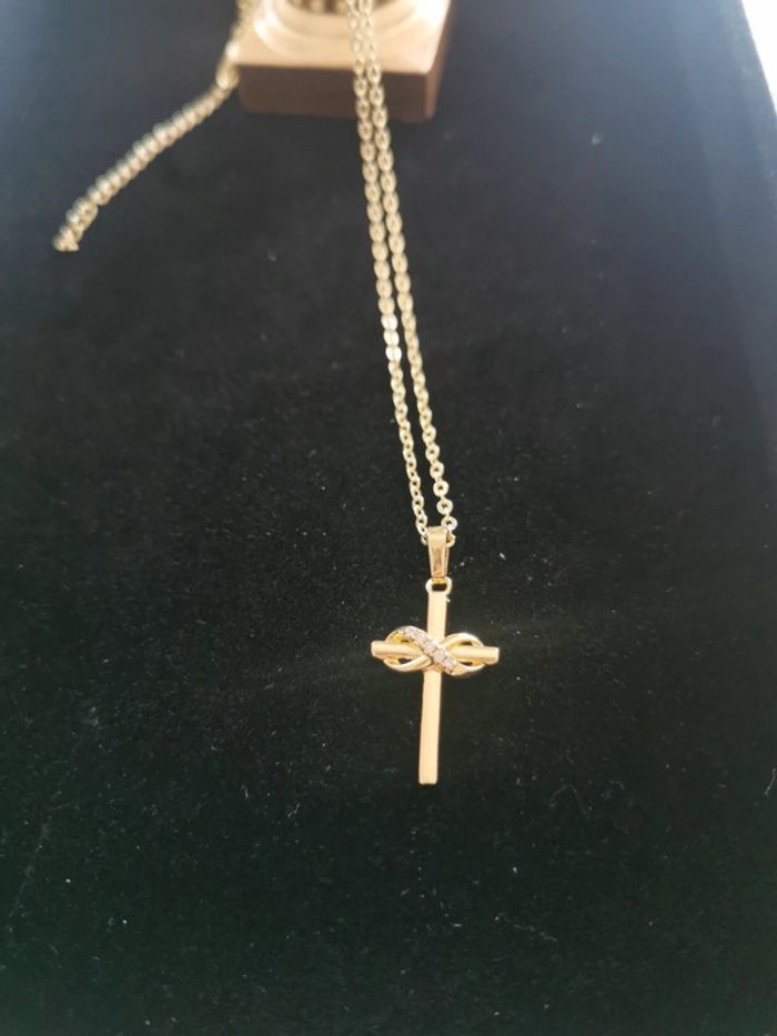 Collier et pendentif spirituel croix chrétienne - photo numéro 2