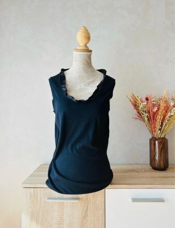 Blouse élastique en col satinée en taille 3XL / 46 • dolce et gabbana •