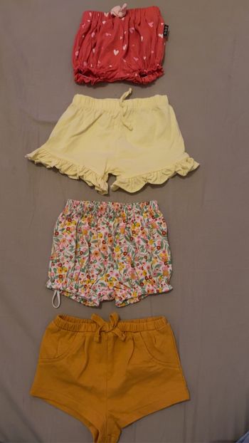 Lot de 3 short bébé fille