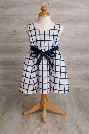 Robe à carreaux fille , Taille 24-36 mois , vogue fashion 