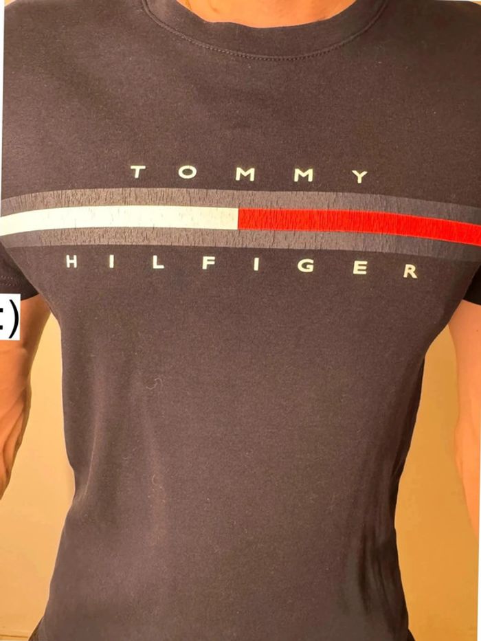 T-shirt Tommy Hilfiger homme M bleu marine - photo numéro 5