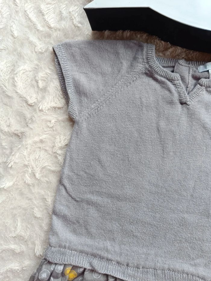 Robe style pull en haut et boule en bas Fille 18 mois Obaïbi - photo numéro 3