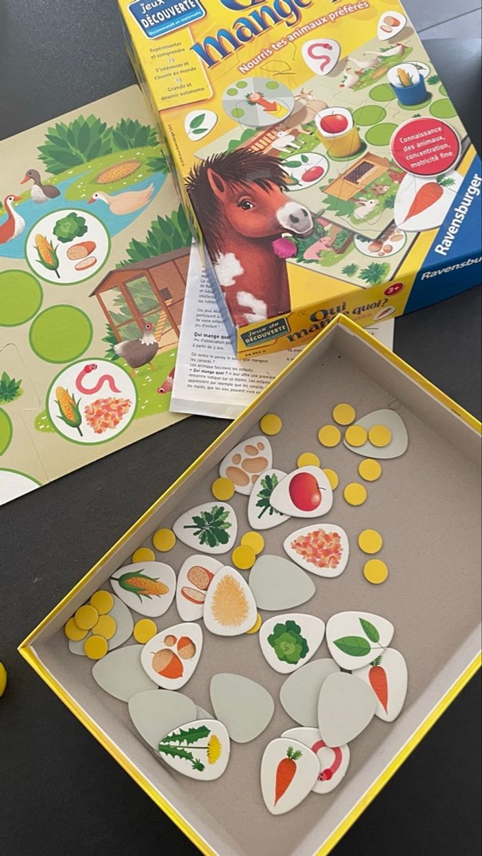 Ravensburger qui mange quoi jeu éveil animaux enfant maternelle - photo numéro 3
