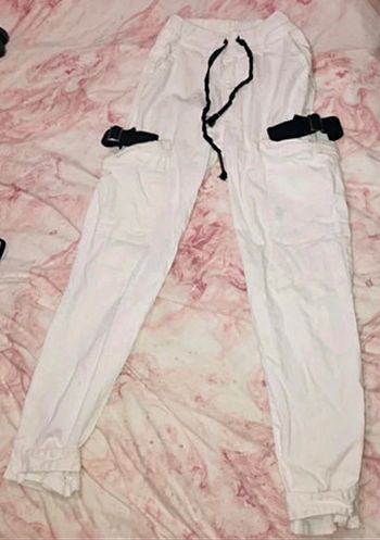 Pantalon cargo noir blanc daysie s