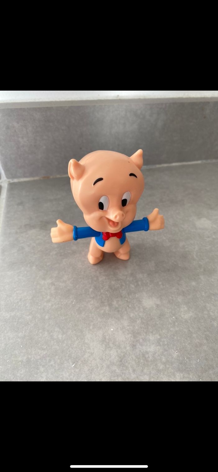 Figurine Porky Pig Cochonnet Looney Tunes - photo numéro 4