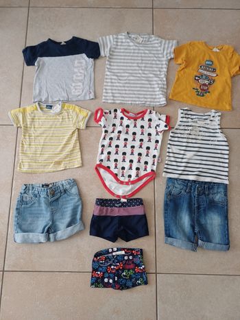 Lot été 18 mois garçon 