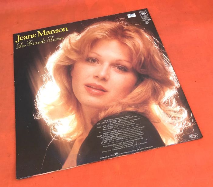 Vinyle 33 tours Jeane Manson Les Grands Succès (1979) CBS 84244 - photo numéro 4
