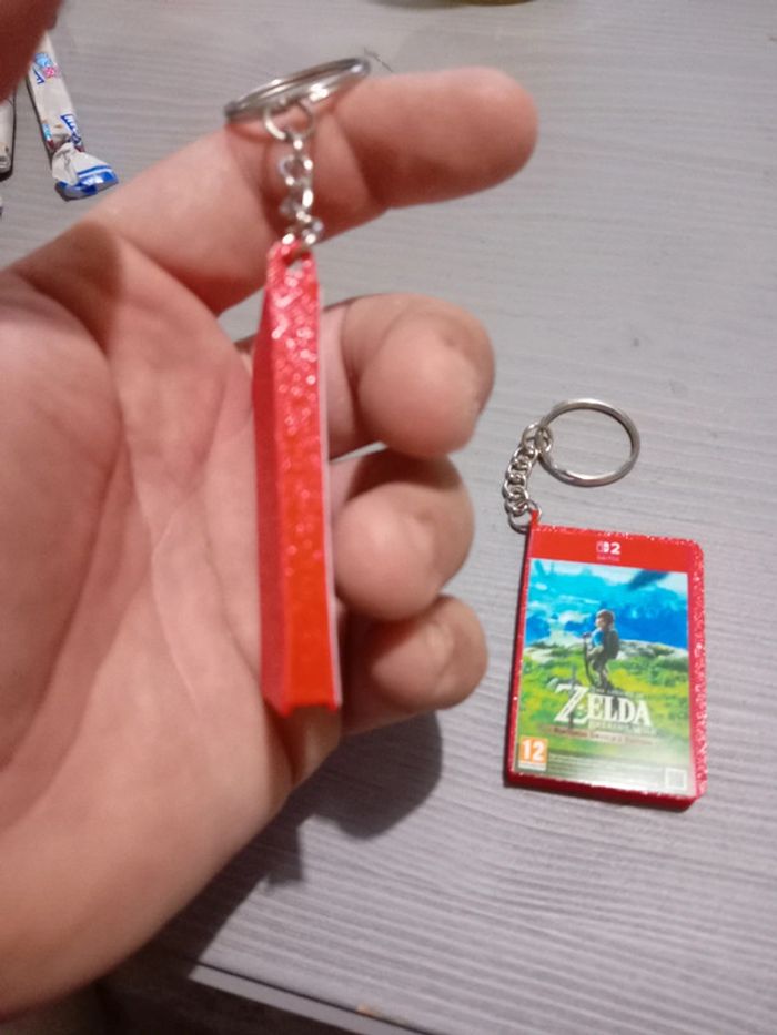 Porte clé pochette de jeu zelda tears of the kingdom et breath of the wild - photo numéro 4