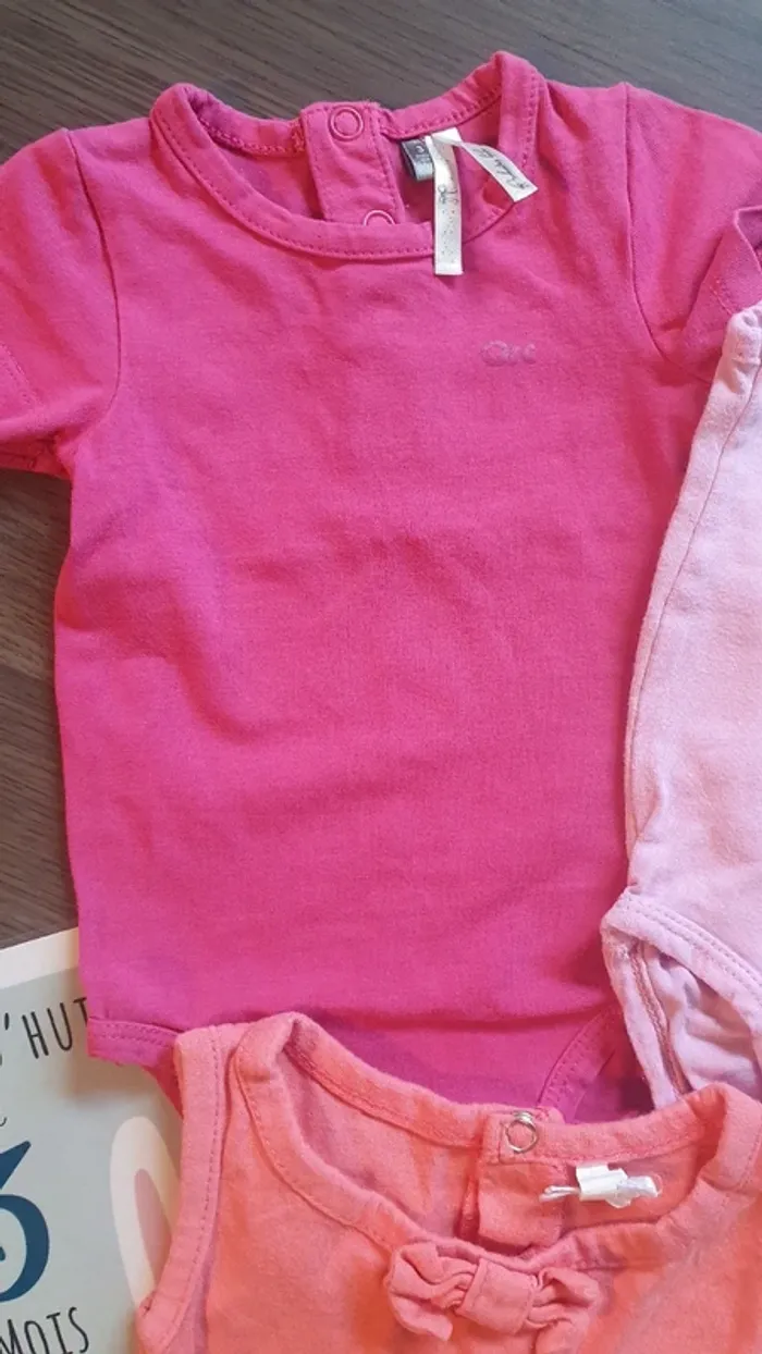 Lot été 3 mois fille bodies robe combishort - photo numéro 2
