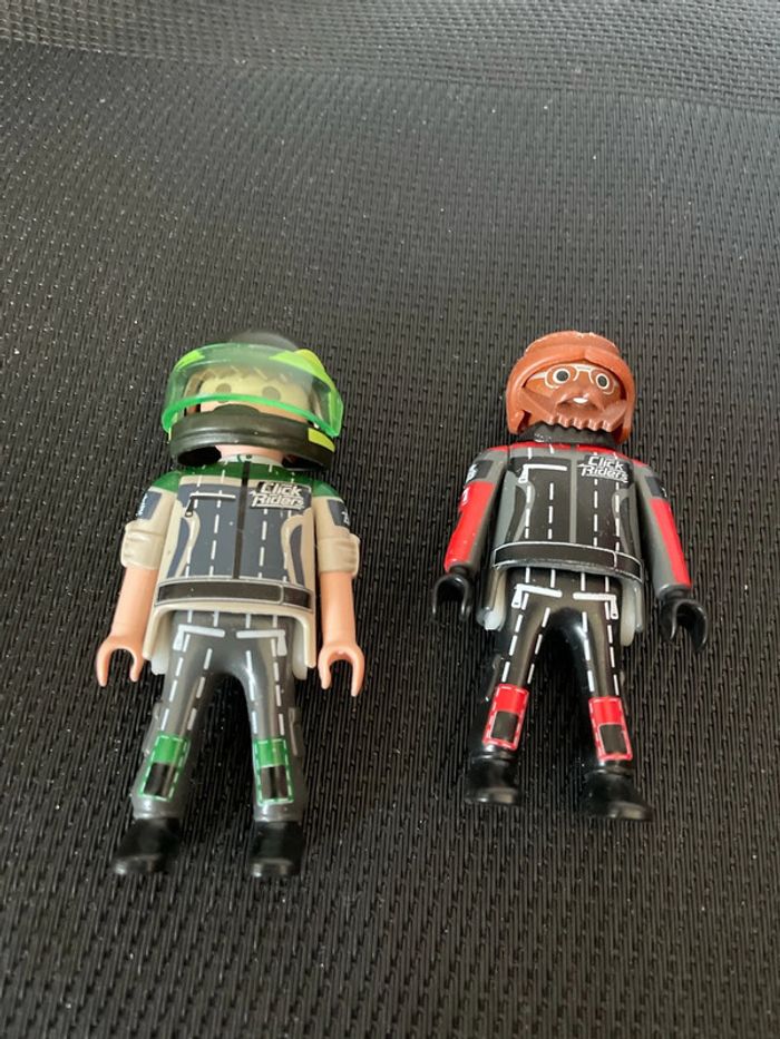 Playmobil lot 2 figurines pilotes 5160 5162 pièces détachées - photo numéro 2