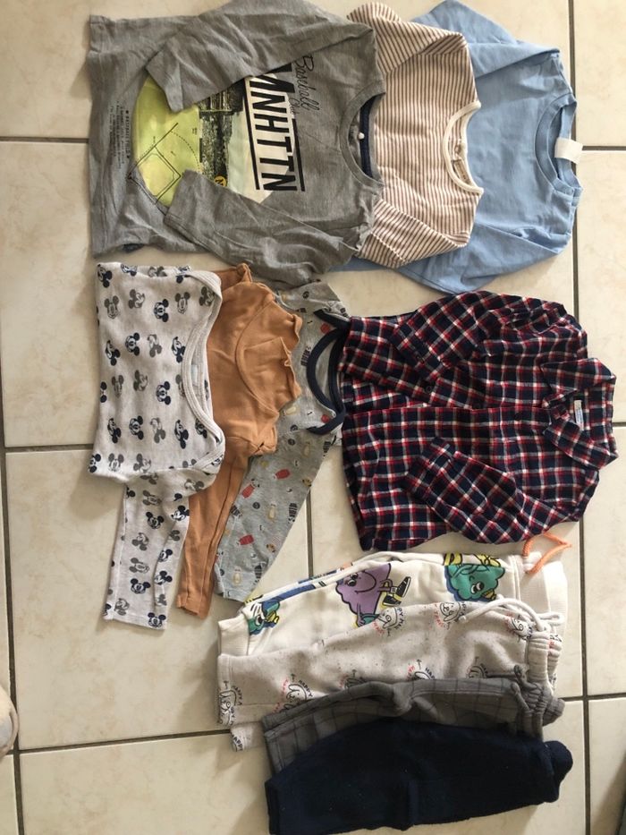 Lot vêtements bébé garçon 9 mois hiver - photo numéro 2