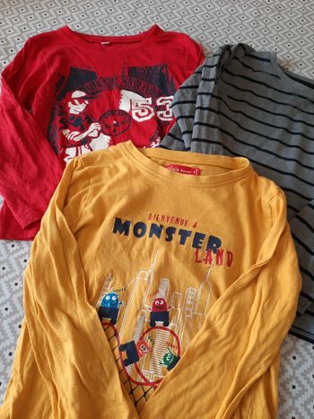 Lot 3 maillots manches longues 5 ans