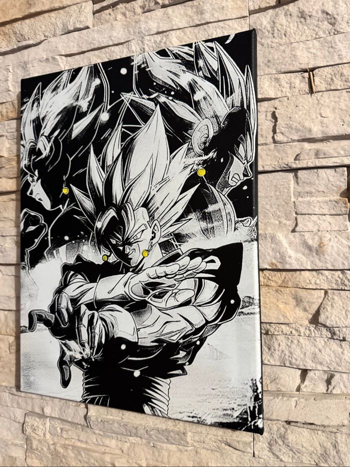 Tableau Vegetto fusion Dragon Ball en toile 30x40cm - photo numéro 2