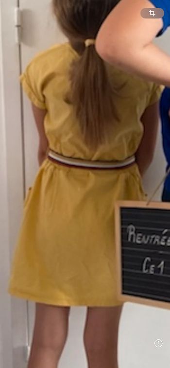 Robe jaune TAO - 6 ans